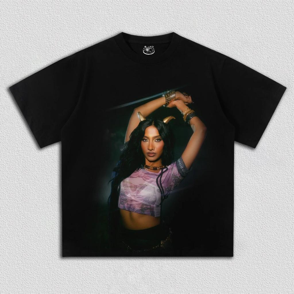 Korean Kpop Band Gril Group KATSEYE Printed T-shirt Women Oversize Y2k Short Sleeve High Quality Harajuku Loose Female Clothing