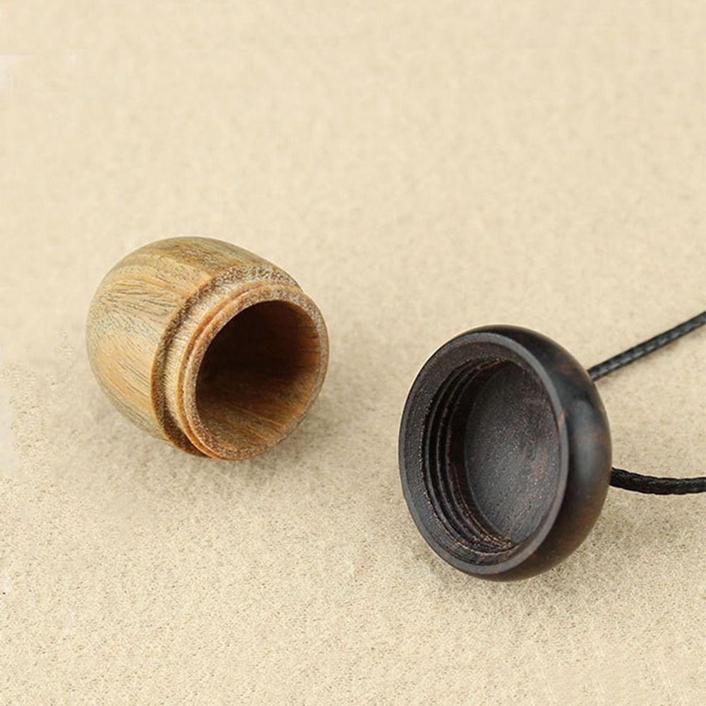Women Necklace Ethnic Style Braided Rope Gawu Box Long Necklace Female Necklace Ebony Necklace