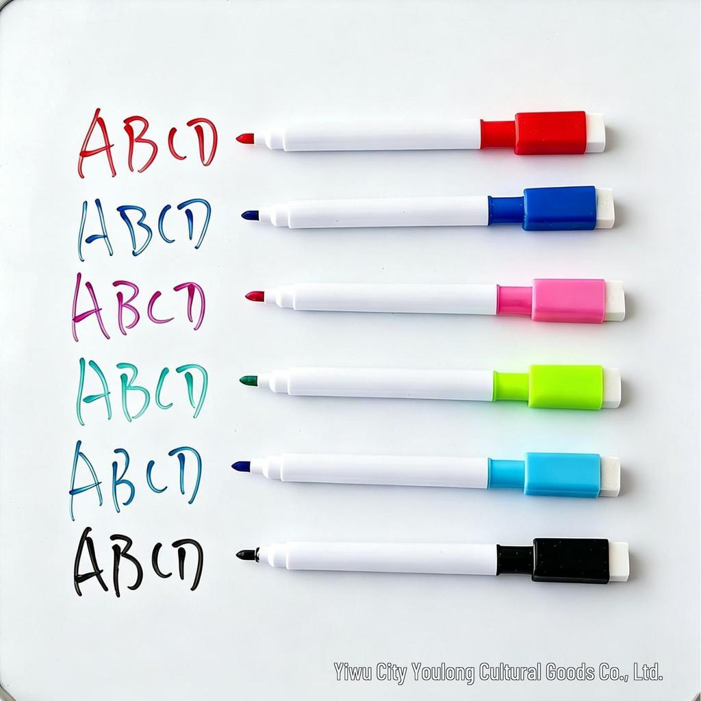 Erasable Children’s Colored Whiteboard Markers, Graffiti & Writing Pens, Water-Based, Multi-Purpose, Non-Magnetic Painting Pens.