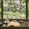 Spring 2026 White Butterfly Hummingbird Flower Static Cling Window Stickers No Residue Decorative Safety