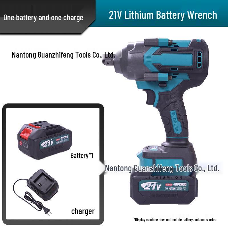 Brushless 1300N High Torque Lithium Impact Wrench for Auto Repair – Power Tool Set