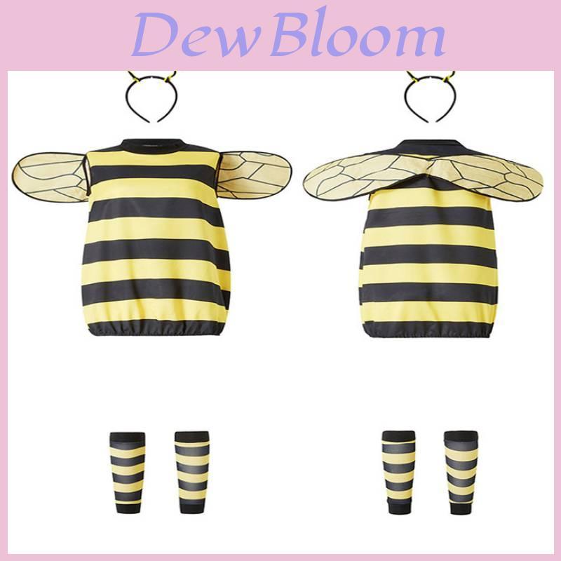 Bee And Ladybug Costume Set With Wings For Childrens Halloween Cosplay Party Fun