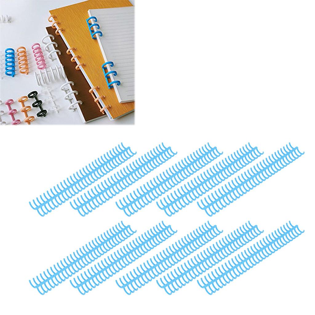 10PCS Plastic Binding Spines 19mm 30 s Comb Compatible with B5 Paper Size 150 Sheets Capacity