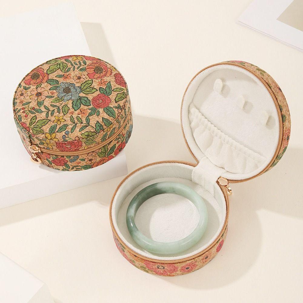 Bohemia Jewelry Storage Box Vintage Earring Organizer Portable Necklace Ring Case Travel