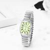 Stylish Watches with Luminous Analog Square Elastic Quartz and Fashionable Perfect for or Gifts for Boyfriend or Girlfriend Couple's Display, Shape,