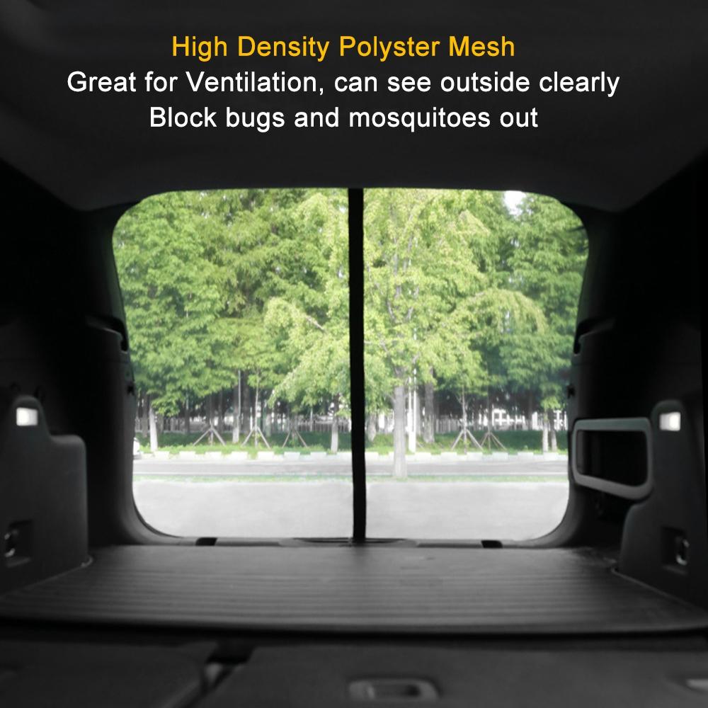 Mosquito Net for SUV Car Trunk Tailgate Door, Mosquito Moths Insects Dust Protection Outdoor Breathable Sox Socks Mesh Curtain