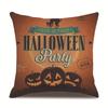 Halloween Linen Pillow Cover Printed Pillow Cover