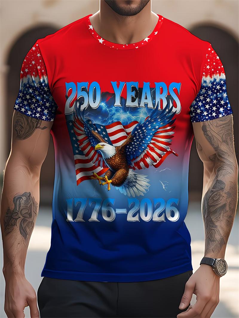 Custom USA Patriotic Inspired T-shirt Men Women God Bless The USA American Flag Print 4th Of July Streetwear Men Clothing XXS