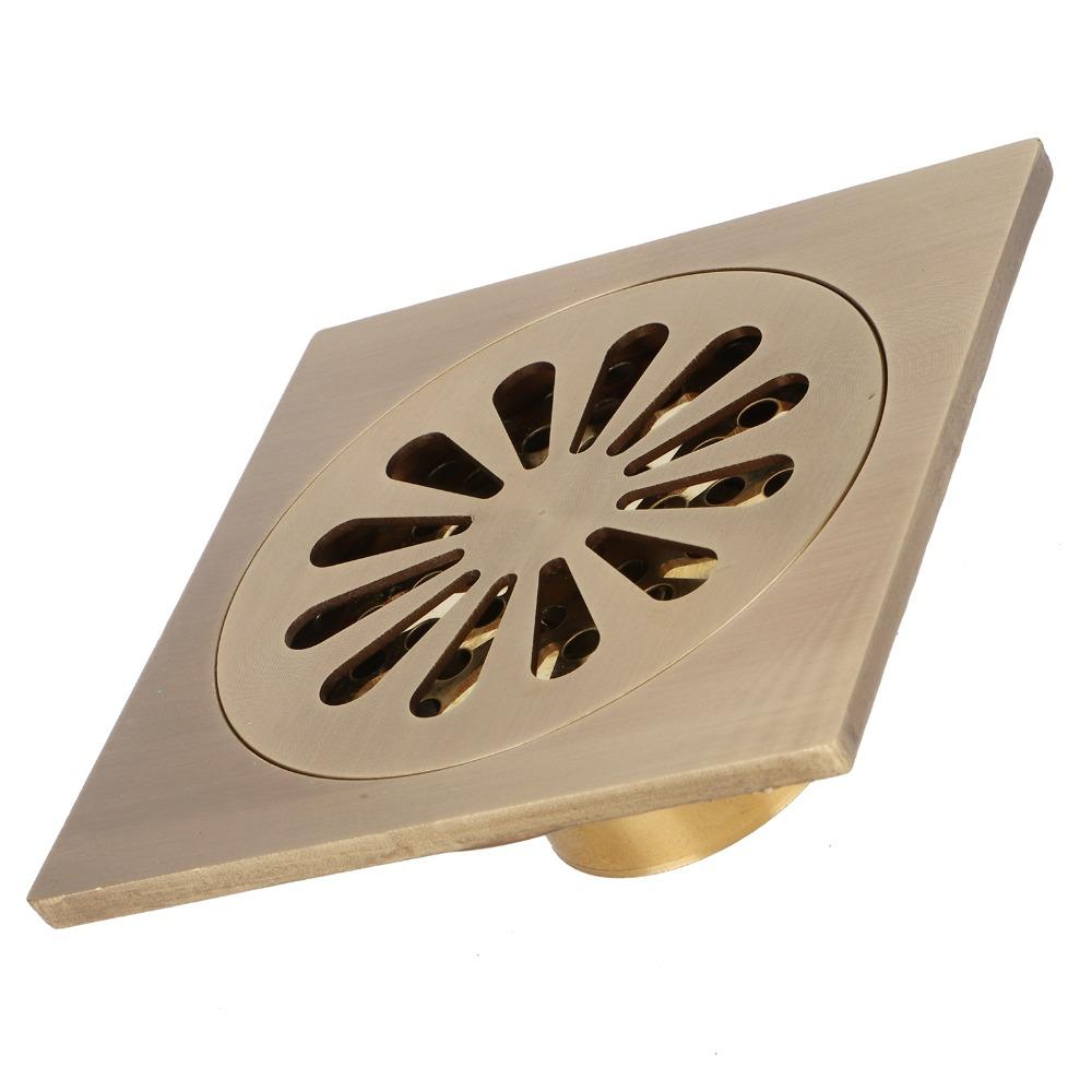 Copper Floor Drain Set Antique Floor Drain Easy Clean Shower Drain Outdoor Shower