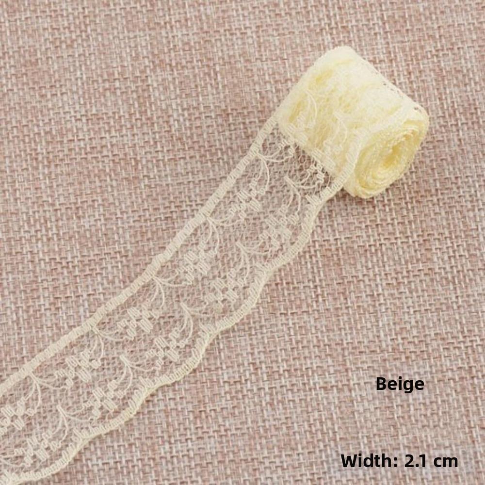 10 Meters Roll Lace Ribbon Non-Stretch Embroidered Net Trim New Unilateral Lace Trim  Decoration
