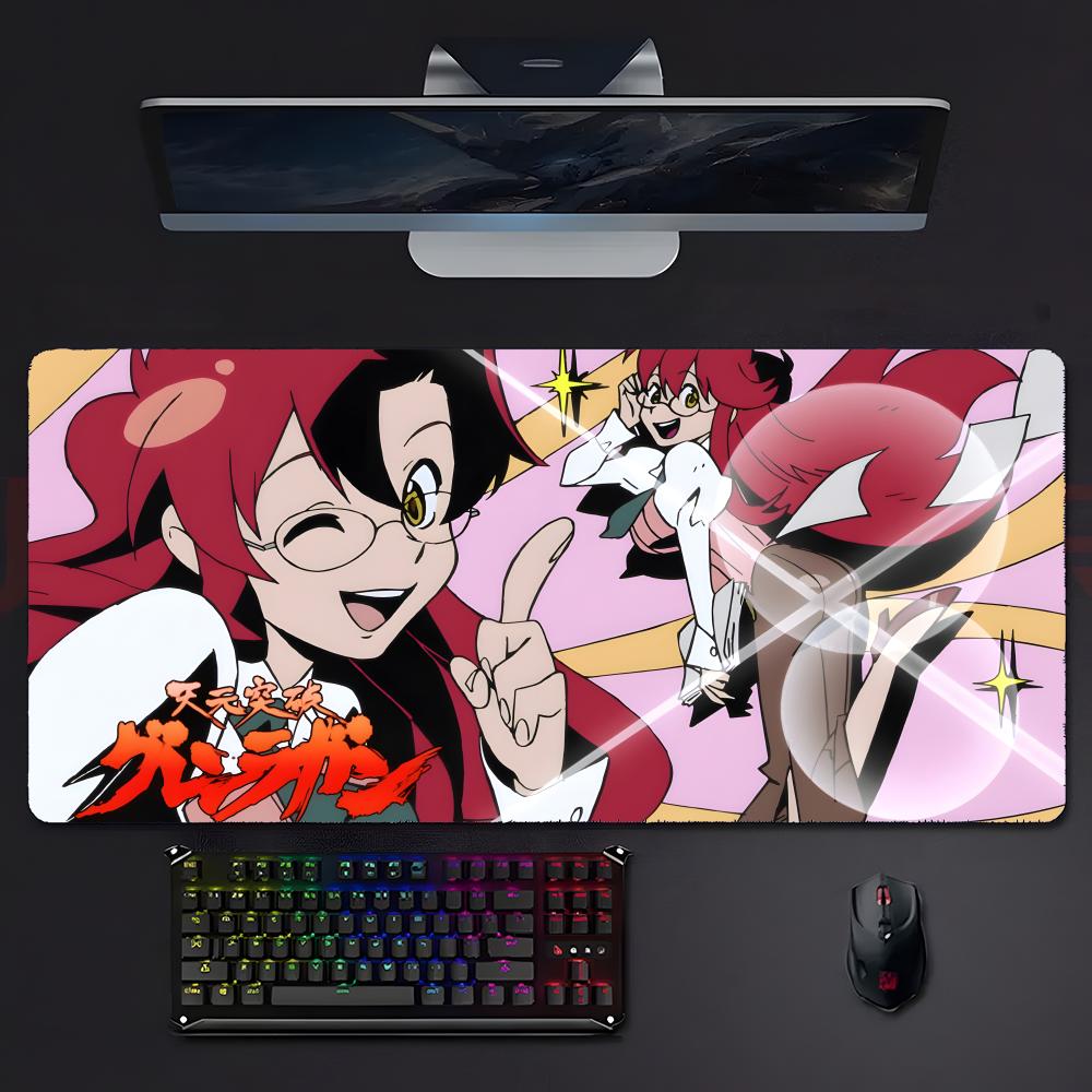 Brave Epic Anime Ttengen Toppa Gurren Lagan Mouse Pad Mousepad Large Gaming Lockedge Thickened Pc Table Desk Mat