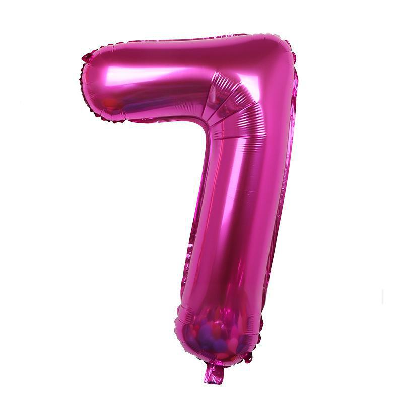 32 Inch Digital Aluminum Film Balloon, Medium Digital Gold Silver Red Black Gradual Change Color Birthday Decoration Wedding Party Balloon