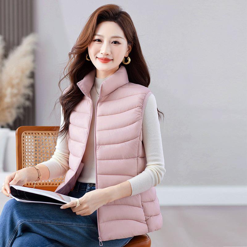 2025 Women's Down Cotton Vest: New Autumn/Winter Warm Outerwear for Middle-Aged Moms