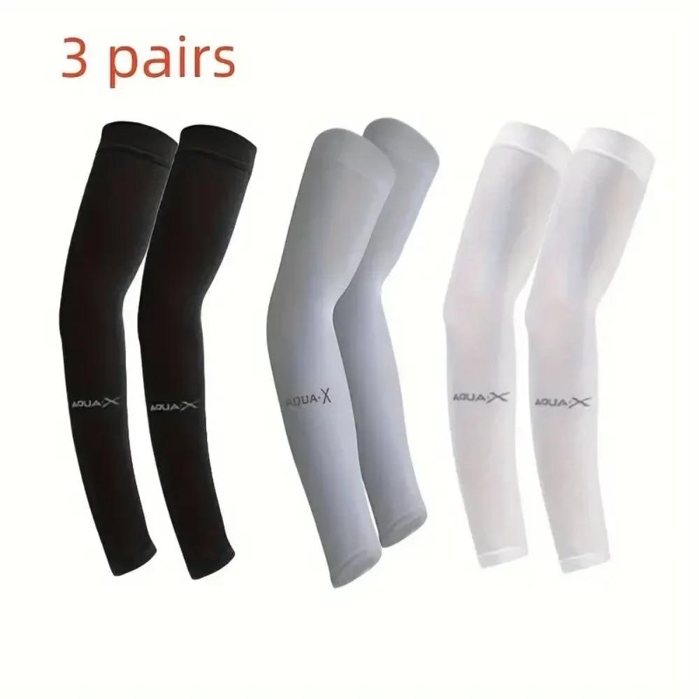 Breathable anti UV arm cover 3 pairs for summer sun protection ideal for travel gardening and beach outing