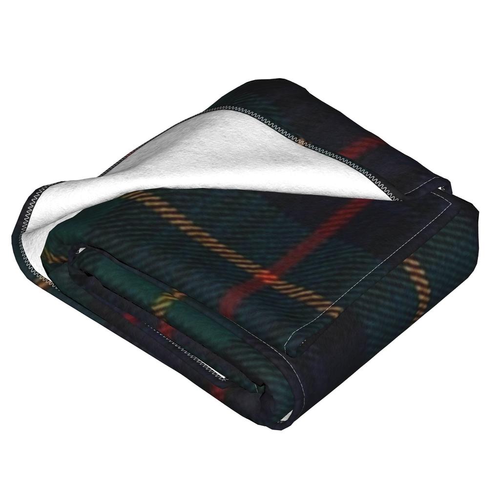 Farquharson Scottish Tartan Blanket Soft Warm Flannel Throw Blanket Bedspread for Bed Living room Picnic Travel Home Sofa
