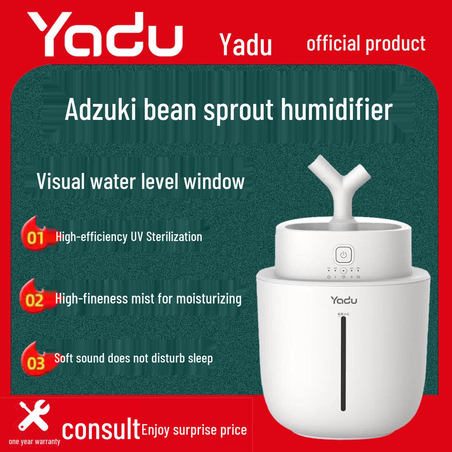 Yadu SC380-F01 Ultrasonic Humidifier 5.8L, Low Noise, Large Mist Volume for Bedroom/Office/Desktop