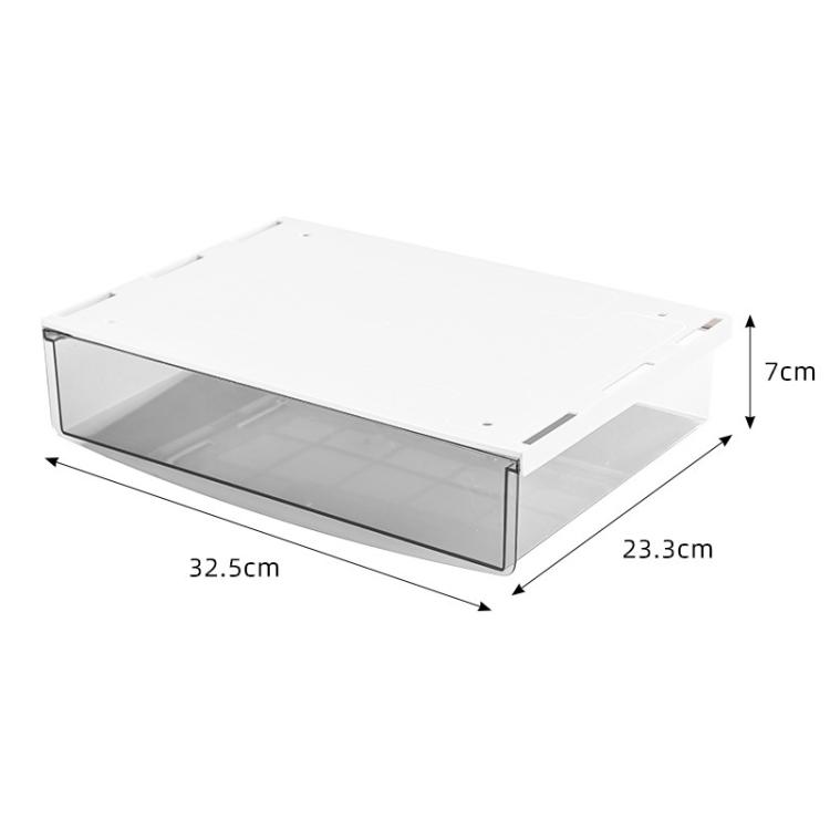 Hidden Under-Desk Drawer Storage Box Drill-Free Organizer Box