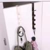 1pc Over-the-Door Plastic Hanger Easy Install, Space-Saving Hook Rack for Clothes, Bags  Towels CLE