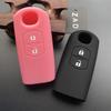 ZAD Silicone rubber car key fob cover case for Mazda 2 3 M3 M5 M6 M8   Atenza 2016 CX5 CX9 MX5 Atenza 2016 2button car-styling