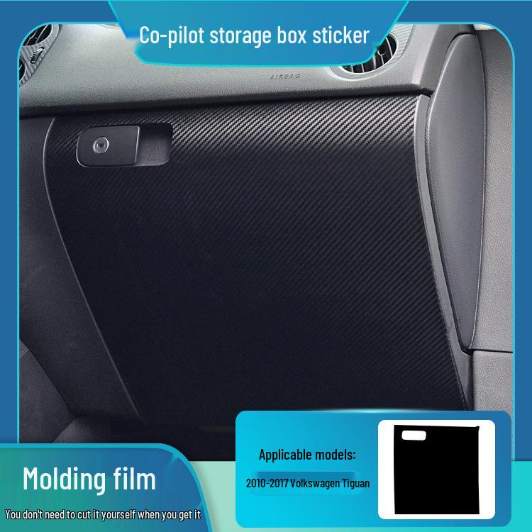 Volkswagen Tiguan 10-17 Innenraum Kohlefaser Kratz- & Trittschutz Konsole & Tür Kit