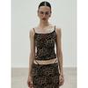 South Korea Badblood American Gyaru Leopard Print Cami Women Lace Slim Fit Slimming Inner Wear Top Trendy