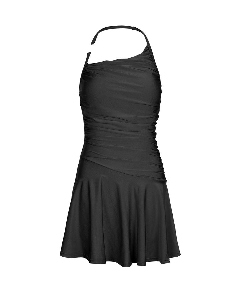 Sonyalebai Square Bright One-Piece Jet Black