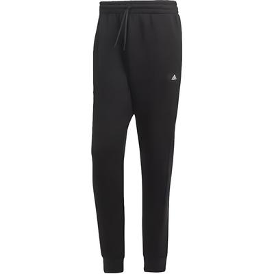 Three Stripe Color Block Drawstring Cuffed Knit Sports Pants Men Pants Black IT6349