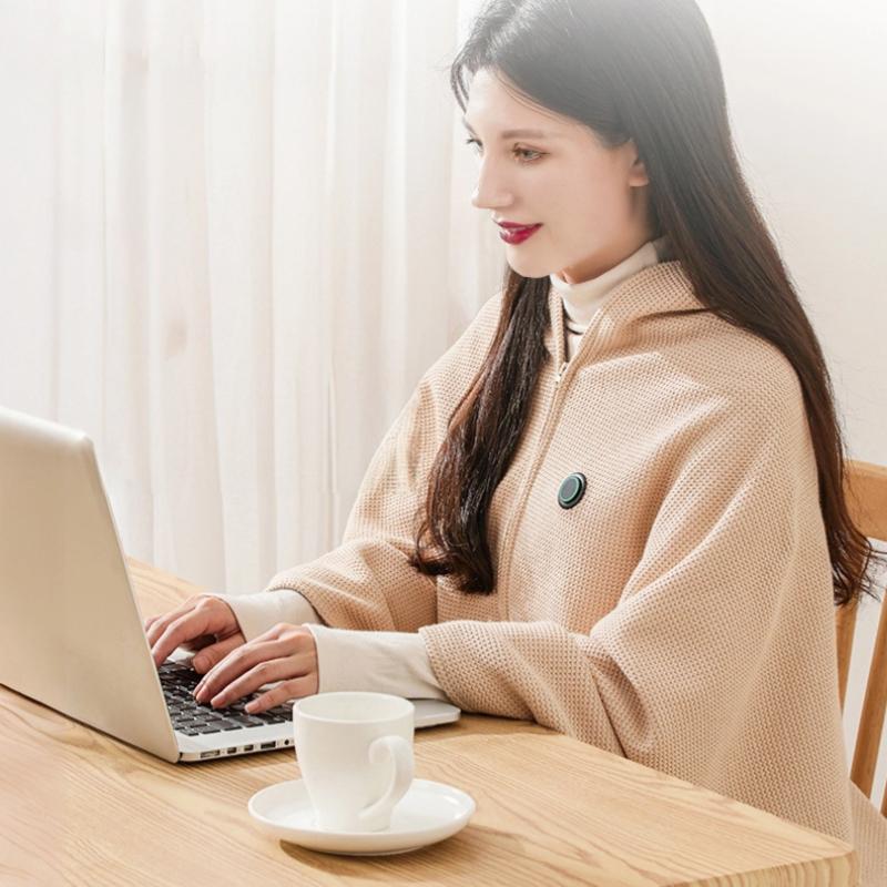 USB Electric Heating Blanket, Wearable Heating Pad 3 Heat Levels, Portable Warm Shawl For Home Office Outdoor Use, Washable