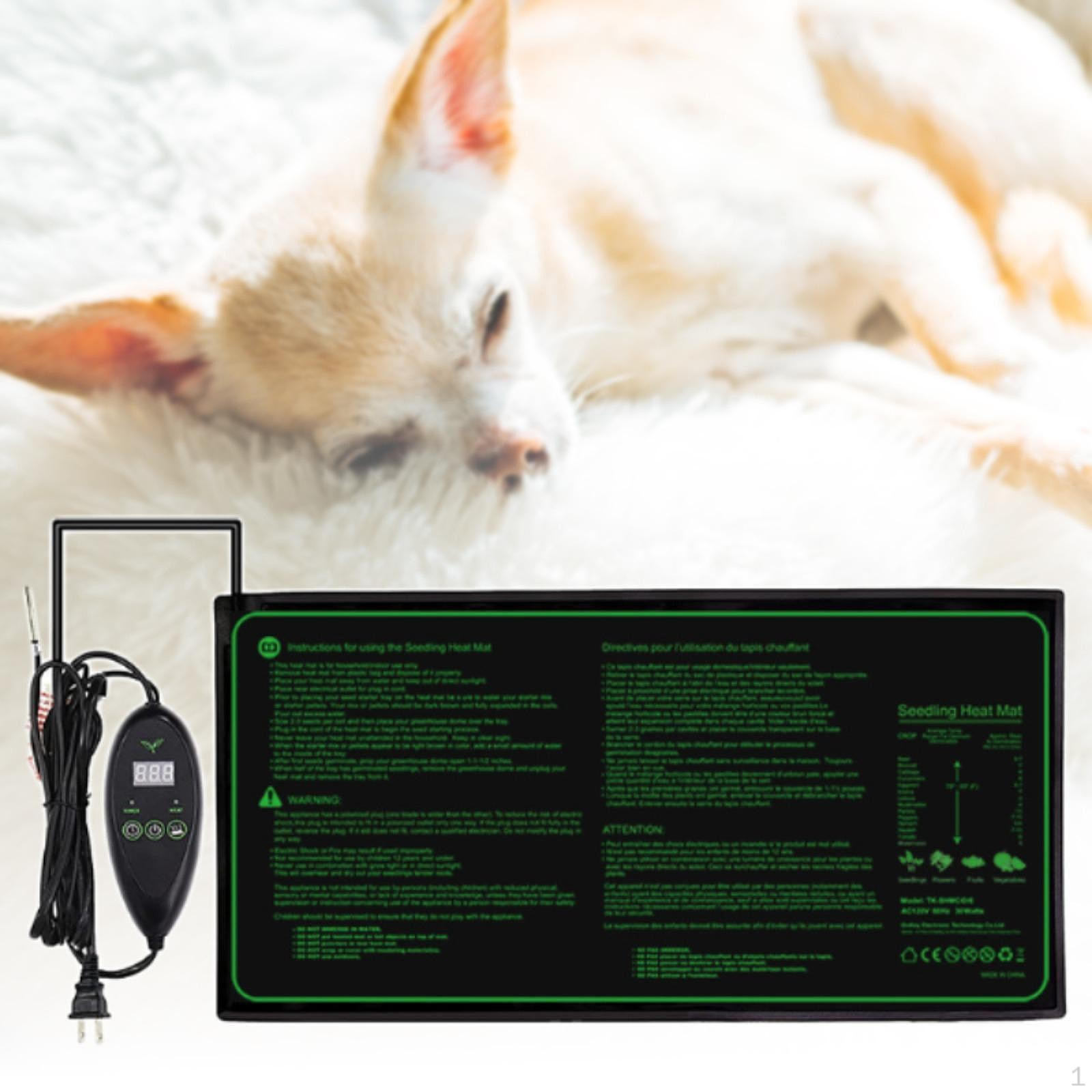 

Тепловой коврик для рассады Регулируемый термостат Растения Теплый коврик для рассады для начала рассады 20inchx10inch