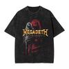 Rust In Peace Target Rock Washed T Shirts Streetwear Fashion T-Shirt Megadeths Tees Tops Men Women Graphic Printed