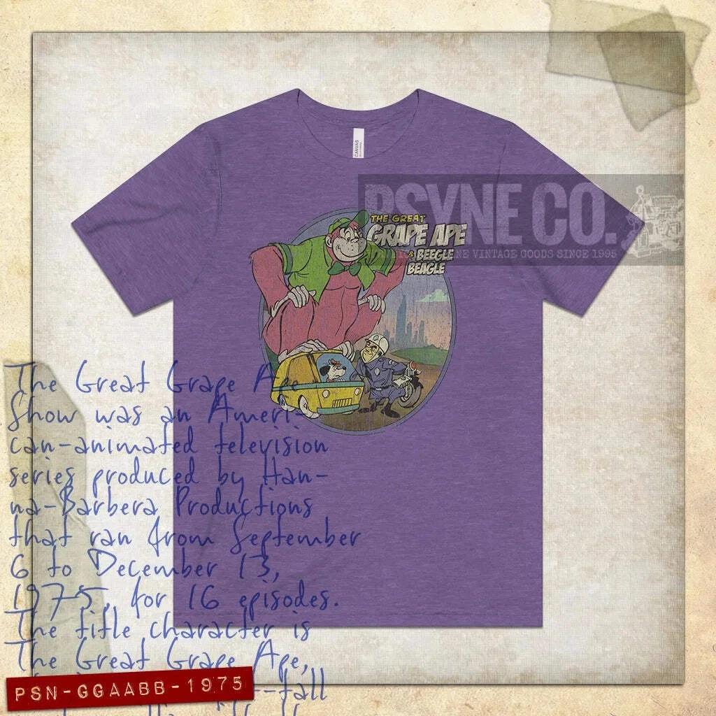 

The Great Grape Ape and Beegle Beagle 1975 Vintage Men s T shirt XL