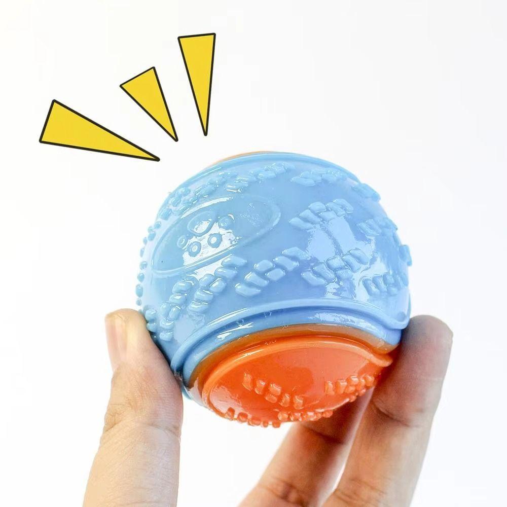 Draagbare Interactieve Piepende Hondenbal Tandenpoetsen Elastisch Huisdiermaatje Duurzaam Schattig Piepend