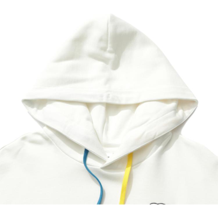 Li-Ning X Disney Donald Duck Embroidered Pullover Hoodie Women Tops White AWDR494-1