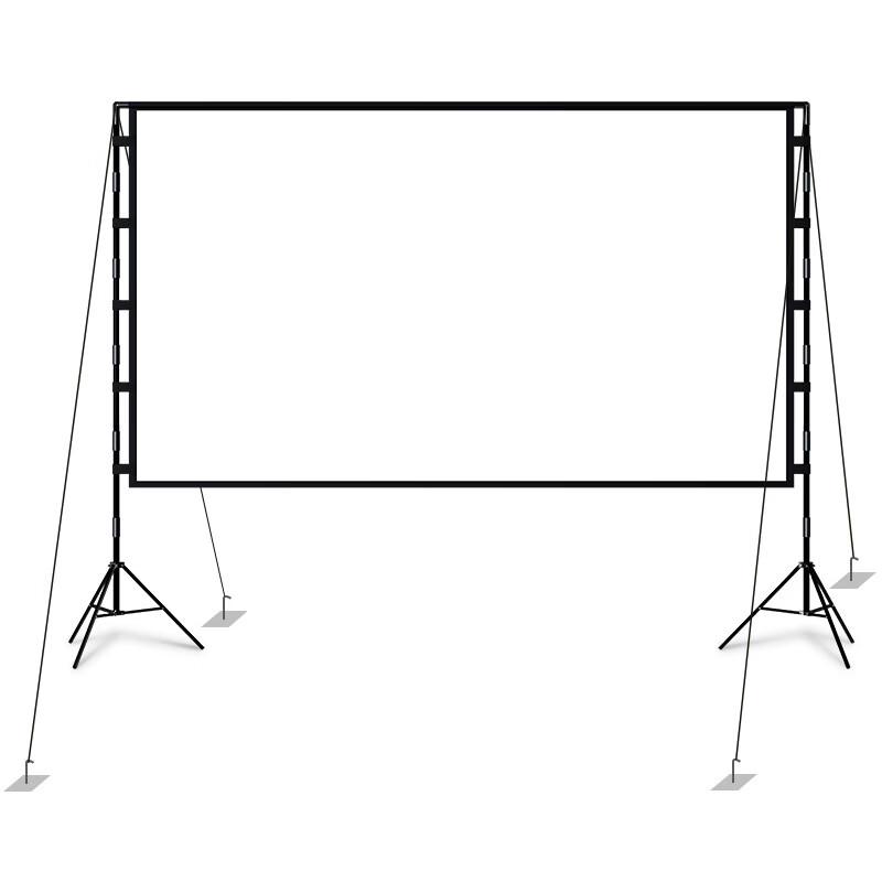 Lan Cai He 60 Zoll 16:9 Tragbare Outdoor-Stativ-Projektorleinwand