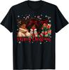 Frohe Weihnachten Schwarze Königin Mädchen Afrikanischer Weihnachtsmann Melanin Damen T-Shirt
