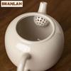110ml Handmade Grass Wood Ash Porcelain Teapot Ancient Pot Tea Brewing Kettle with Infuser White Tea Tableware Supplies Craft