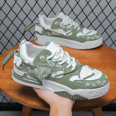 Nouvelles chaussures de skate respirantes d'automne, chaussures tendance, chaussures de sport et de loisirs, chaussures pour jeunes et jeunes hommes, chaussures antidérapantes