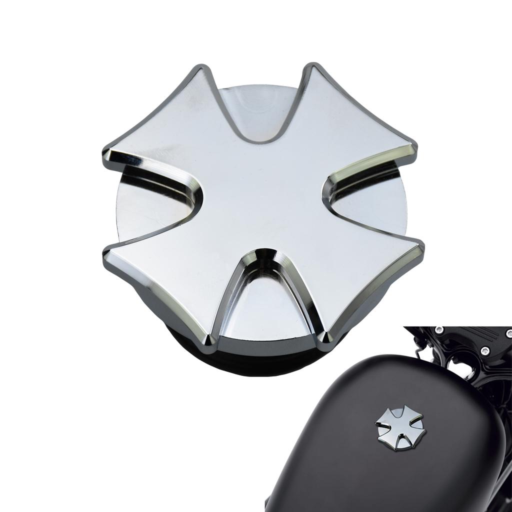Motorcycle Oil Tank Cover Metal Fuel Tank Right-hand Thread Gas Cap For Harley Softail Fat Boy Sportster XL 883 1200 Dyna FLHR