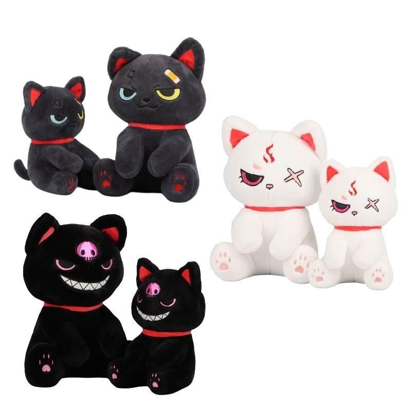 Halloween Pirate Cat Plush Toy Dark Style Pillow Surrounding Stuffed Animal