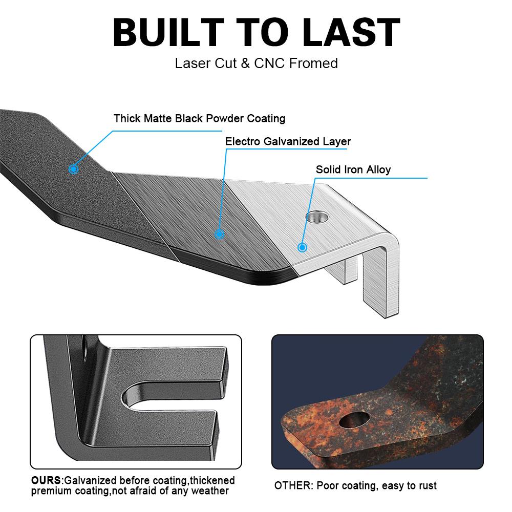 Für Ford F150 2004-2014 Motorhaubenscharnier Graben LED-Montagehalterungen Arbeitsscheinwerferhalterung für Svt Raptor 2010-2014