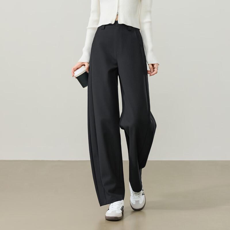 ESE-Y Women s High-Waist Acetate Blend Straight-Leg Trousers 28