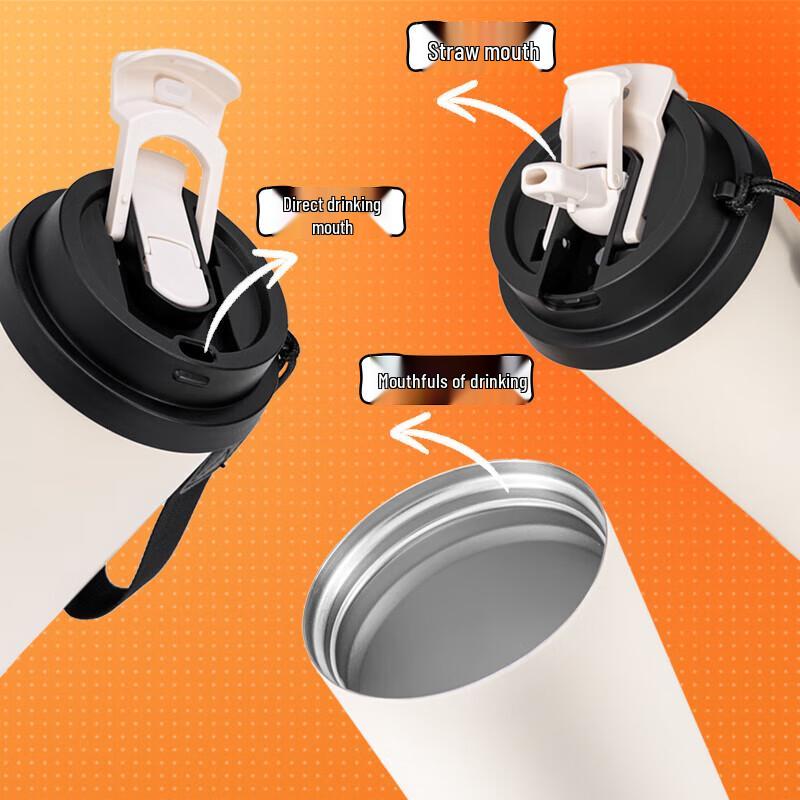 Fuguang Amber Starburst Portable Insulated Coffee Cup