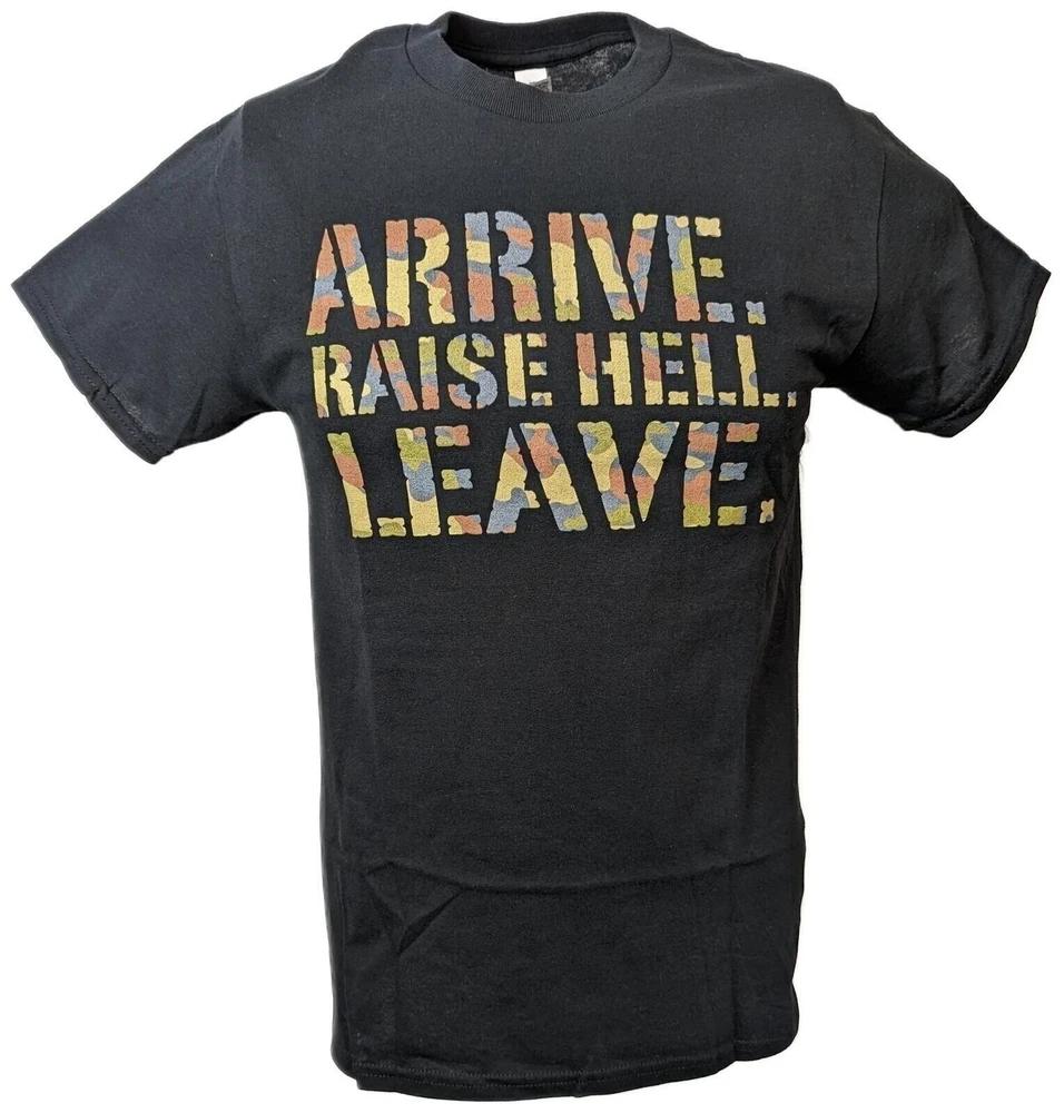Stone Cold Steve Austin Camo Raise Hell Leave Black Tshirt M