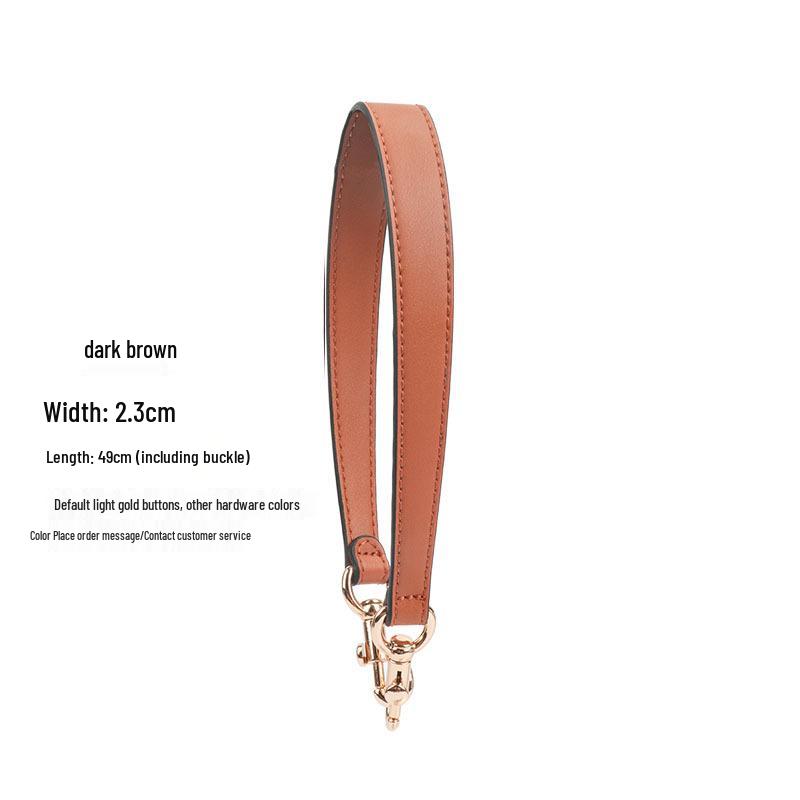 Black PU Handbag Replacement Strap: Women's Underarm Bag, Short Single Shoulder Handle, Trendy Plain Design