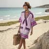 Y vacation bikini blouse sunscreen printed beach skirt European and American new models