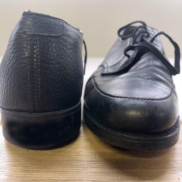 80s-90s? Vintage Goodyear Welt Leather U-Tip Shoes Black 8D / 25.5-26.0(USED)