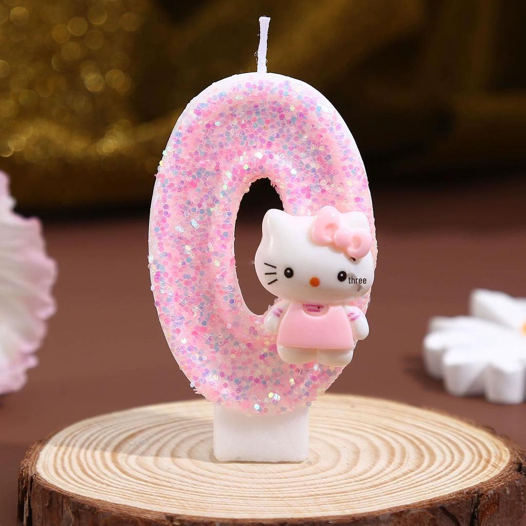 Creative Birthday Cake Number Candle Topper for Kids.
