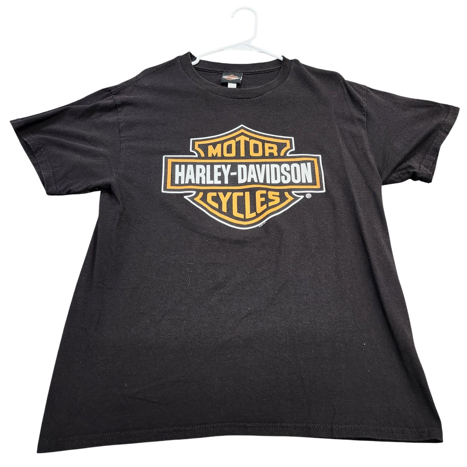Harley-Davidson Shirt Mens Large Black Las Vegas Graphic Tee Motorcycle Biker Unisex T-Shirt S