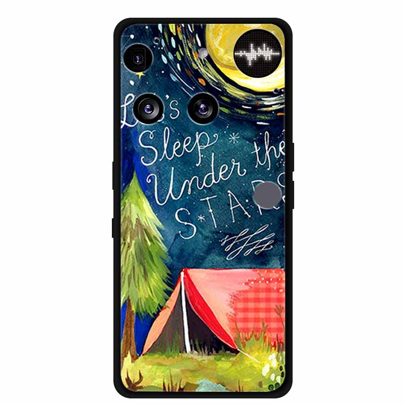 Flowers Case For Nothing Phone 3 Phone3 Soft Silicone Phone Cover Funda Black TPU Protective Bumper Coque for Nothing Phone (3)