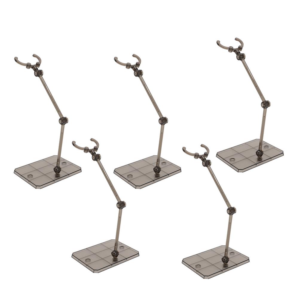 5 Pcs Action Figure Stand Black Plastic Doll Model Display Holder Support Stand for 1144 Toy